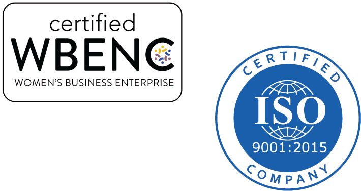 Image: WBENC (Women's Business Enterprise) and ISO Certified Company